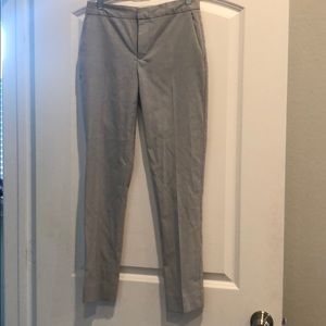 Grey and white dress pants
